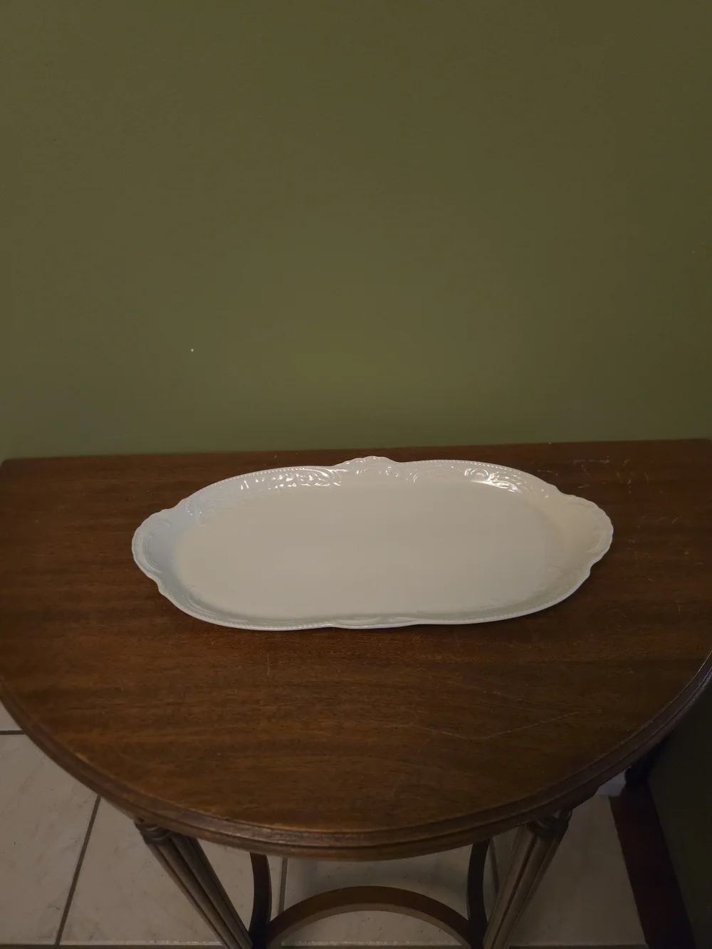 Rosenthal Classic White Porcelain Oval Platter 14x7 in Germany Solid Glossy